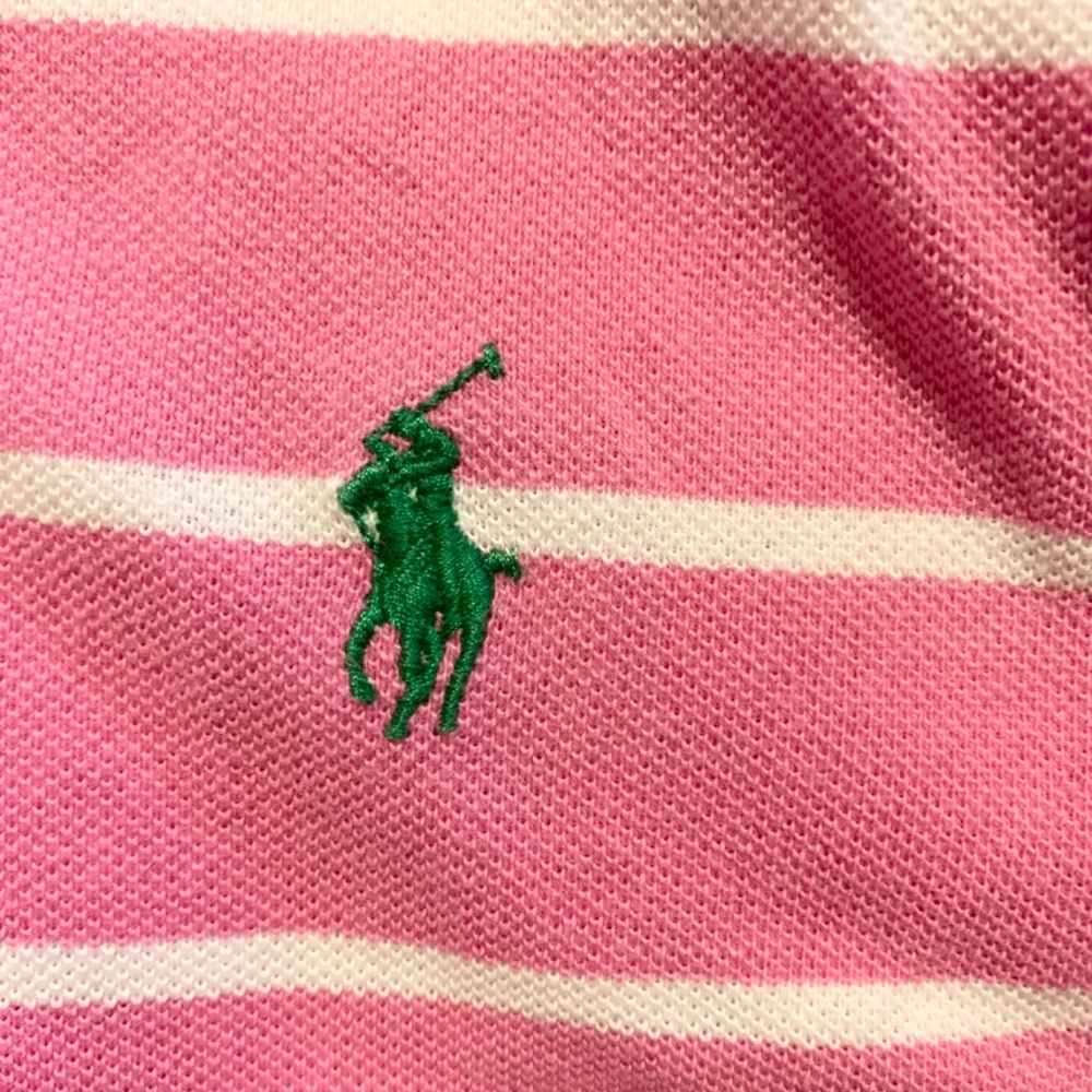 Polo by Ralph Lauren men’s pink stripe shirt, size L - Picture 3 of 5